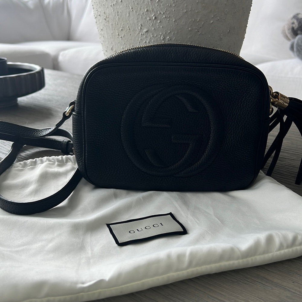 Gucci Soho Disco Bag in Black Leather